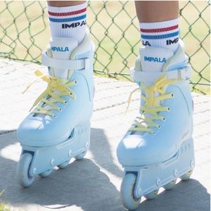 NEW IN BOX Impala Inline Skates sky blue/yellow